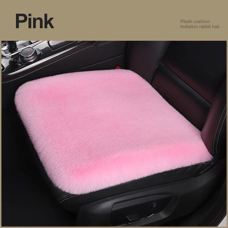 Car Seat Winter Plush Single Seat Square Cushion e35e3b89 5a3b 454e b808 96260388d148