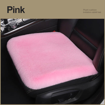 Car Seat Winter Plush Single Seat Square Cushion e35e3b89 5a3b 454e b808 96260388d148