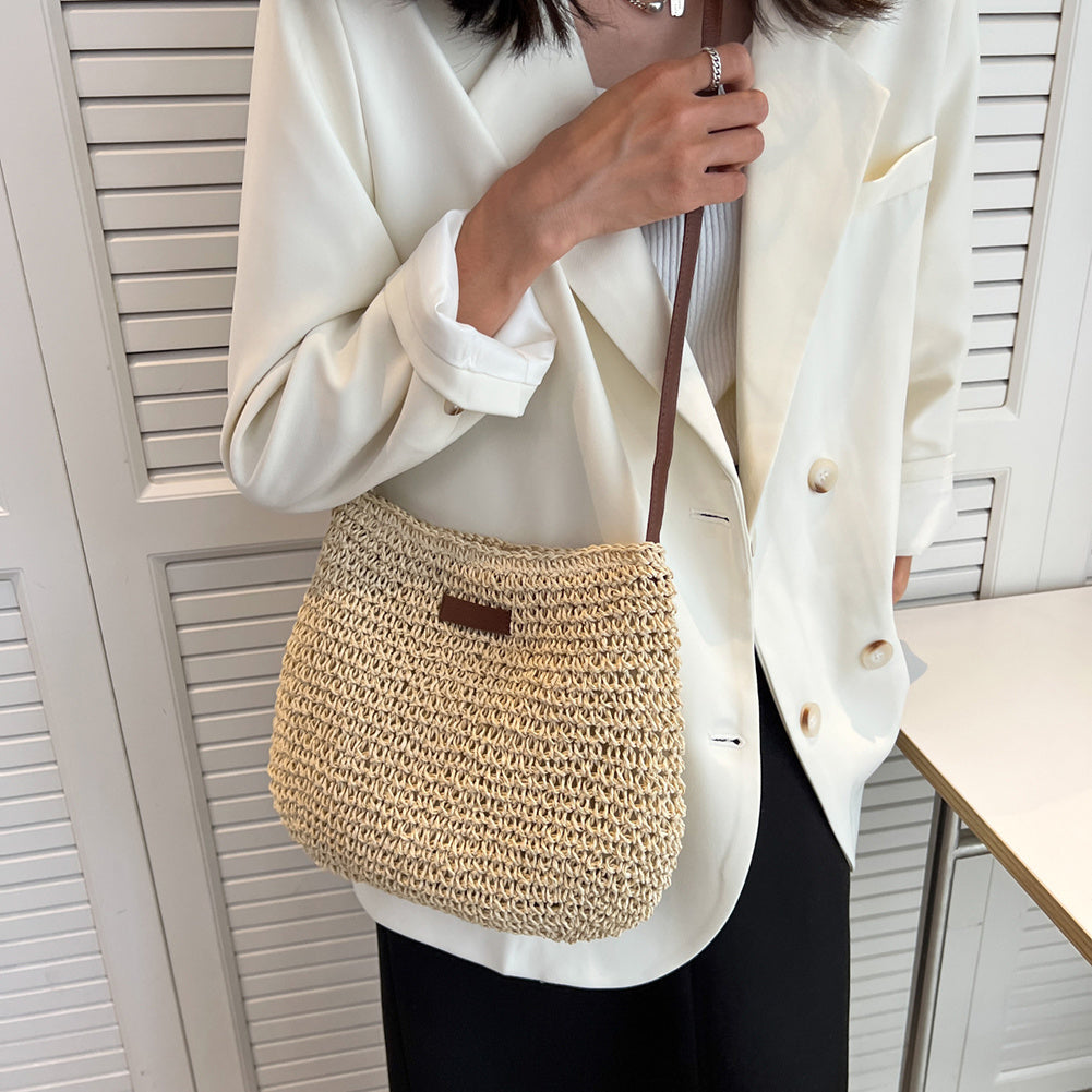Niche Design Vacation Straw Tote Bag e37e2681 e5d8 4209 a95b 7b1facfd25ba