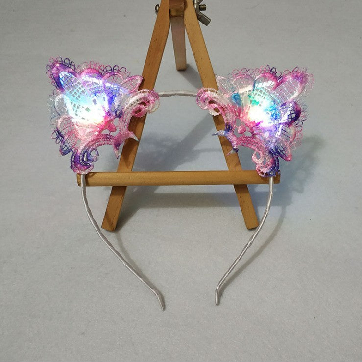 Glowing Hair Accessories Flashing Lights Cat Ears Headband e3882547 8d42 4693 b09f 2c405fe6b9cc