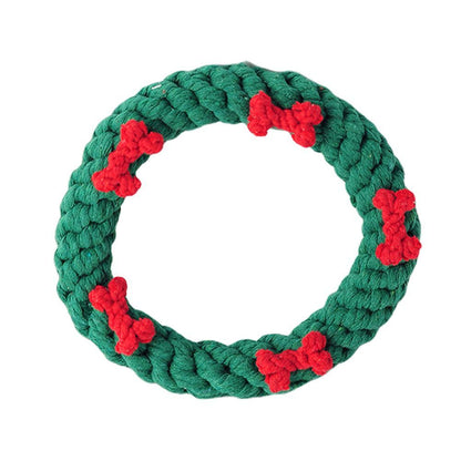 Tooth Cleaning Dog Toy Cotton Thread Christmas Tree Gift Doll e3895814 f9b0 4439 95db 583ad7e9a861