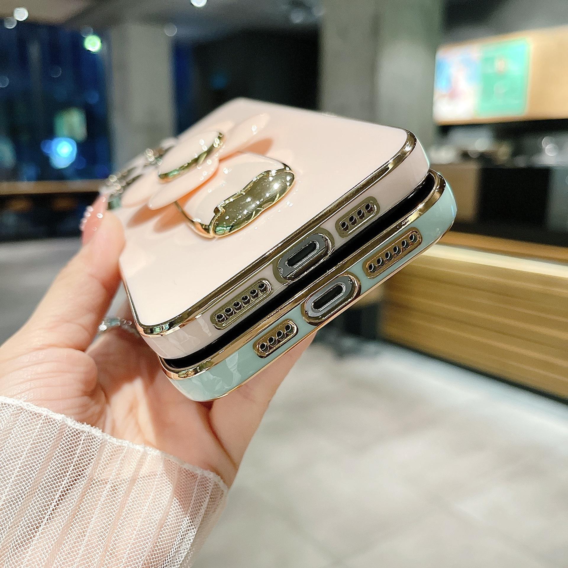 Electroplating Big Windmill Bracket All-inclusive Phone Case - 图片 4