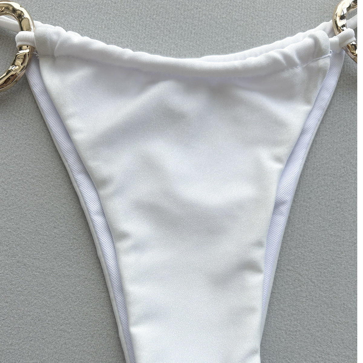 Sexy Bikini Pure Color Tied Split Ladies