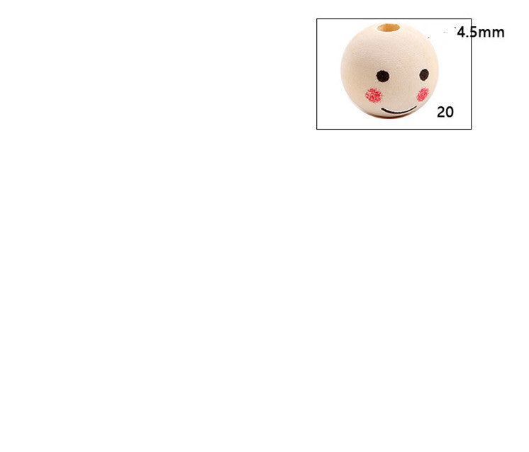 DIY Children's Log Color Smile Doll Head Beaded Accessories e3b4e691 8430 4f1f b894 178ea9f898b2