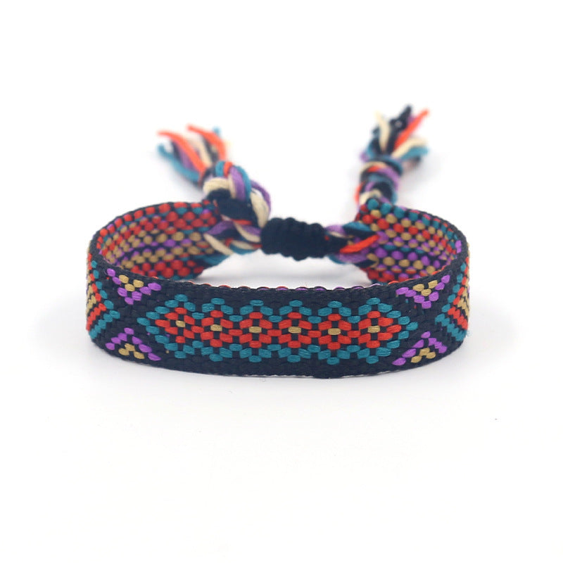 Bohemian Color Woven Bracelet Wristband For Fans e3d40066 af2e 4db8 8777 f9449929302c