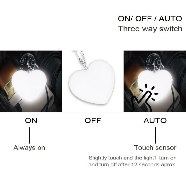 LED Luminous Handbag Light Heart-shaped Night Touch Sensor e3e78048 272d 4167 b8de 4b65c2699ad0