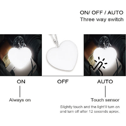 LED Luminous Handbag Light Heart-shaped Night Touch Sensor e3e78048 272d 4167 b8de 4b65c2699ad0