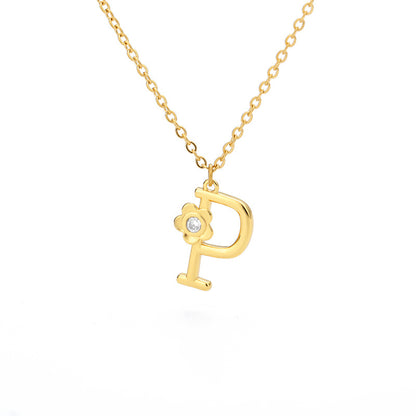 Rose English Alphabet Pendant Necklace e3eb3d2d 2eef 420e 9c1a 89999e38874f