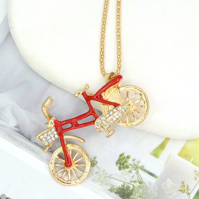 Oil Dripping Bicycle Crystal Sweater Chain Fashion e3ee1da3 22a3 4354 ad54 9036db6905f7