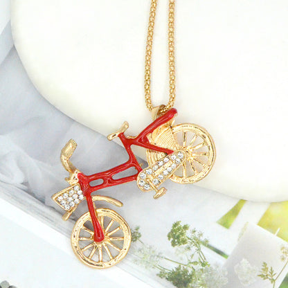 Oil Dripping Bicycle Crystal Sweater Chain Fashion e3ee1da3 22a3 4354 ad54 9036db6905f7