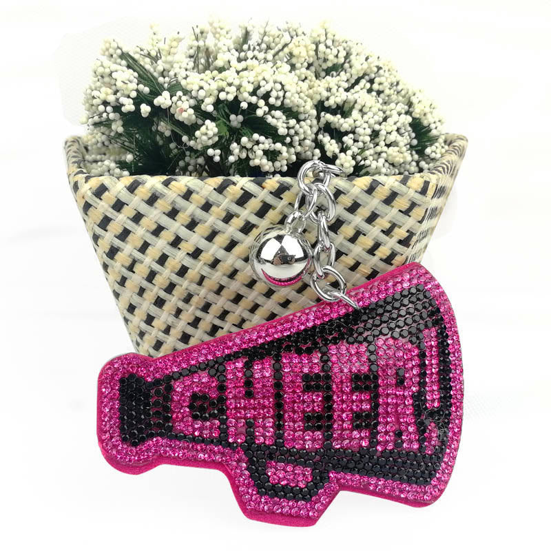Creative Korean Velvet Diamond English Letters Key Chain e3f85e7f 2303 4111 a68e 05523b125eb1
