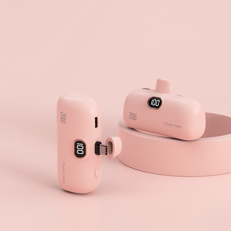Pocket Wireless Capsule Power Bank Small Portable Power Source Power Bank Mini Fast Charge - 图片 12