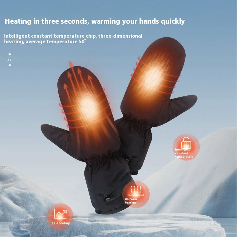 Electrically Heated Gloves Heating Zipper Thermal Windproof Gloves e4000730 5eed 4de4 a6b1 a8bac069a176 trans
