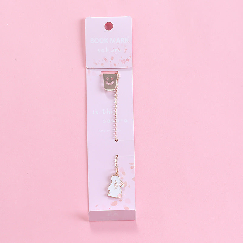 Creative Cartoon Metal Pendant Bookmark - 图片 7