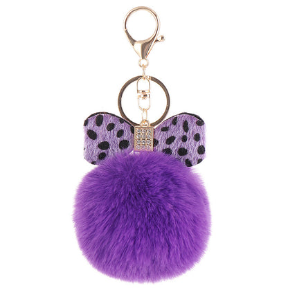 Leopard Bow Fur Ball Schoolbag Pendant Key Chain e41cda20 0be9 408f 8c2b 38f6fb7ce97c cabe6719 4223 4e2e ab63 65d886dad4eb