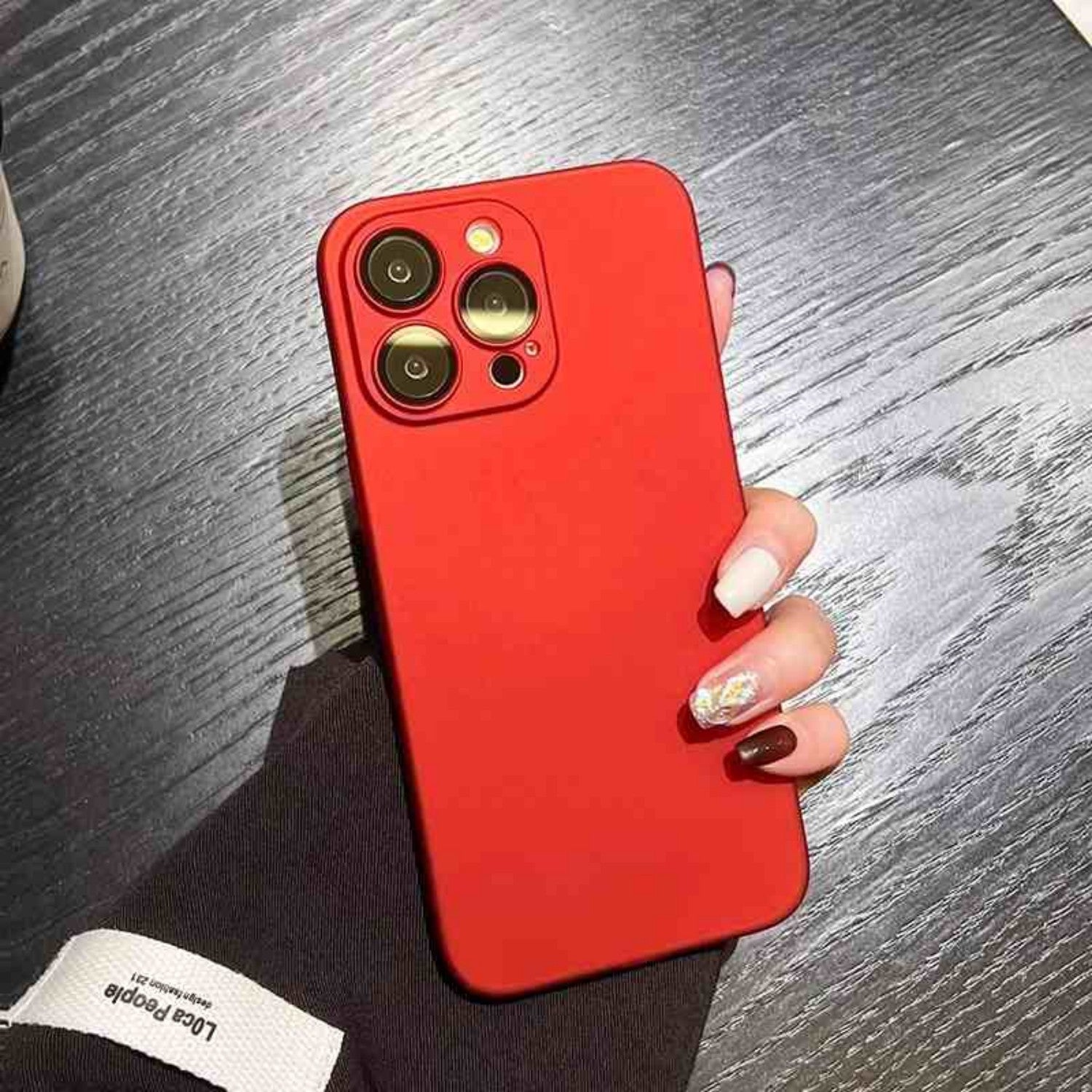 Simple Solid Color Anti Fall Cover Ultra-thin Frosted e422d101 09f8 4104 8626 1f2d1663b1b9