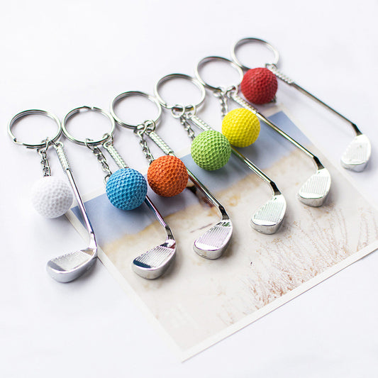Golf Keychain Pendant Cross-border Gift Golf Creative European And American Metal Hardware Pendant Crafts e442f519 5b8a 498d 