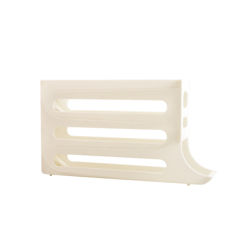 Refrigerator 4-Layer Automatic Egg Roller Sliding Egg Tray Refrigerator Side Door Large Capacity Holder Egg Storage Box Kitch