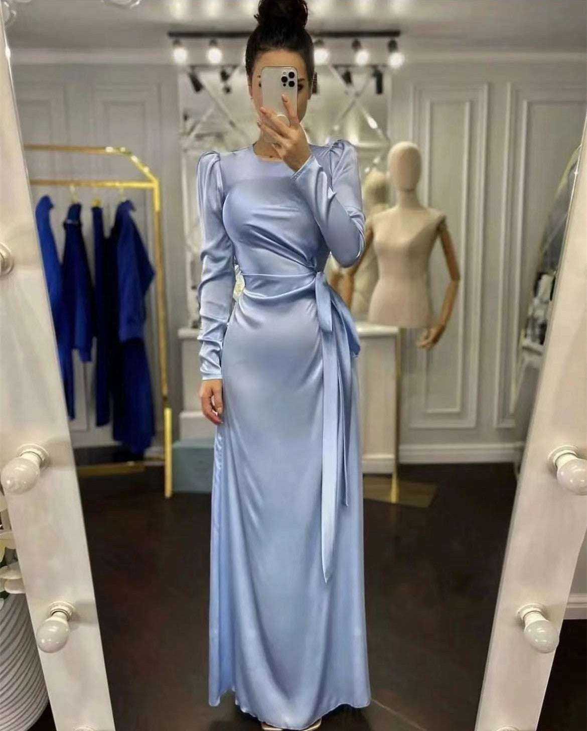 Beautiful Waist Fitting Irregular Dress e476d642 6a0c 4441 9223 d7daf4580303
