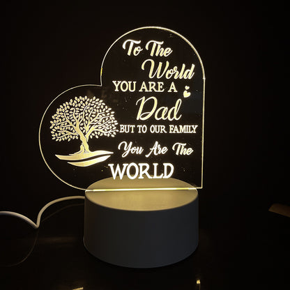 Creative 3D Night Heart Shaped Blessing Language USB Small Table Lamp e47fd170 a0a9 4d88 b364 874ab89becc1