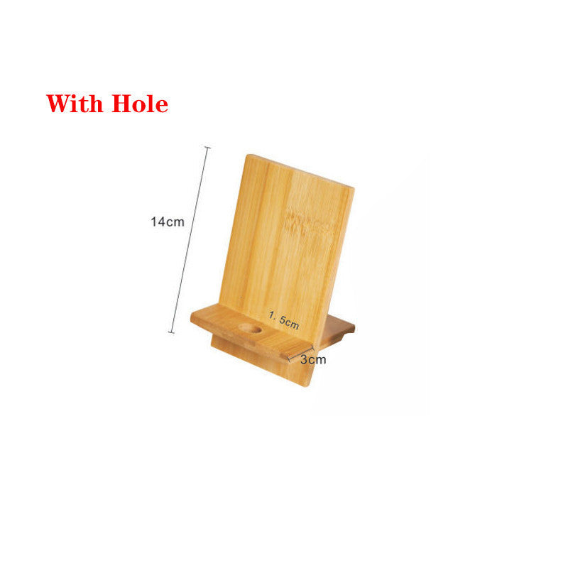 Desktop Bamboo Phone Holder Charging - 图片 7