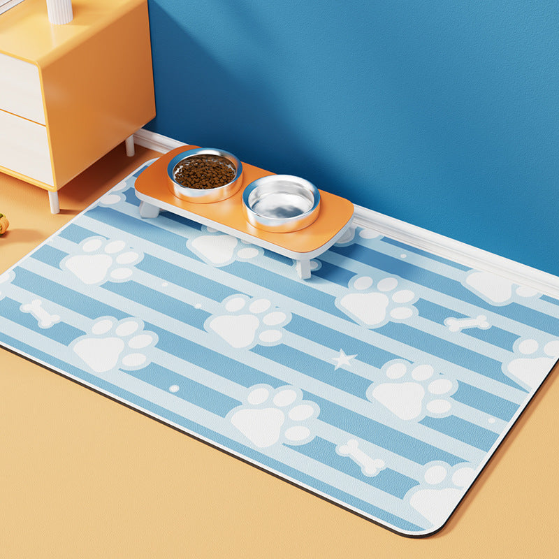 Pet Diatom Ooze Floor Mat Dogs And Cats Eating Mat Spill-proof Waterproof Quick-drying Placemat e49d79da 7c90 418b 8467 58ab7