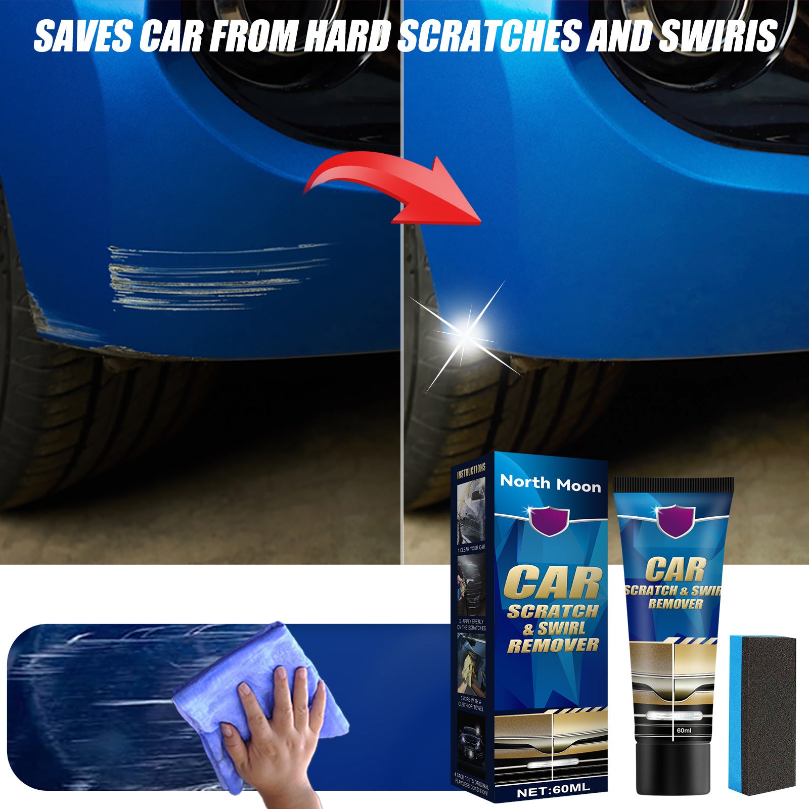 Car Scratch Recovery Cream Paint Surface Scratch Maintenance e4b52615 184a 4909 8d33 9f193639a9db