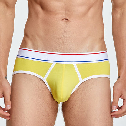 Autumn New Men's Triangle Solid Color Cotton Low Waist Youth Underwear e4b81c27 579a 4a61 8dd0 63738fc98d74