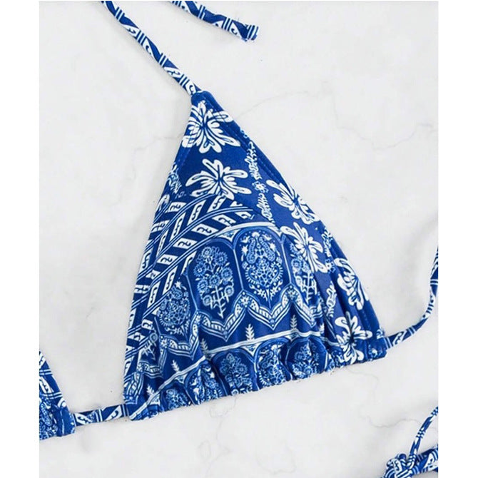 Split Bikini Printing Stitching Bandage Swimsuit e4bf4dc5 f9e4 41fc 811d 7765df004e27