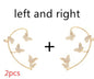 Fashion Gold Metal Butterfly Ear Clips Sparkling Zircon Without Piercing Ear Cuff Clip Earrings For Women Jewelry Gift e4c206