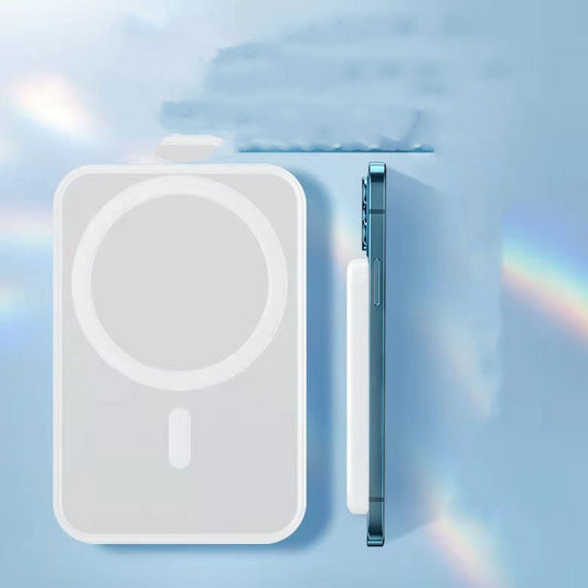 Magnetic Wireless Charger Electric Treasure Wireless Charger Portable Power Source Foot 5000MA - 图片 1