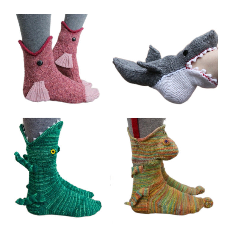 Funny Shark Chameleon Cartoon Socks e4ccbd14 22e6 49ce 8c62 76f8816ba3e3