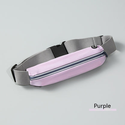 Men's And Women's Outdoor Sports Waist Bag Gym Bag Waterproof Storage Bag Sports Bag Invisible Ultra-thin Mini Small Waist Ba
