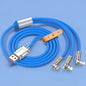 120W One-to-three Elbow Fast Charging Zinc Alloy Charging Cable 180 Degree Rotation - 图片 7