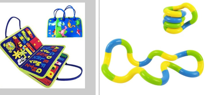 New Busy Book Children's Busy Board Dressing And Buttoning Learning Baby Early Education Preschool Sensory Learning Toy e4db9