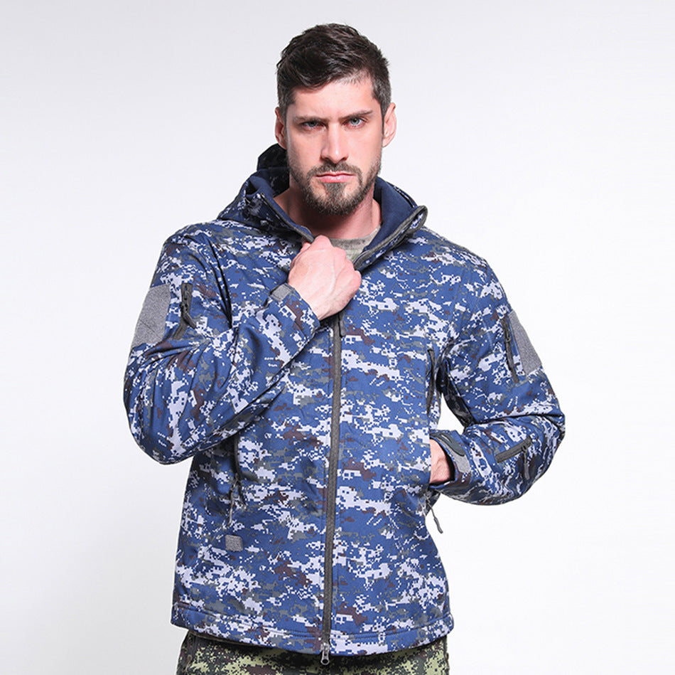 Soft Shell Jacket Plus Size Windproof And Warm Outdoor Mountaineering