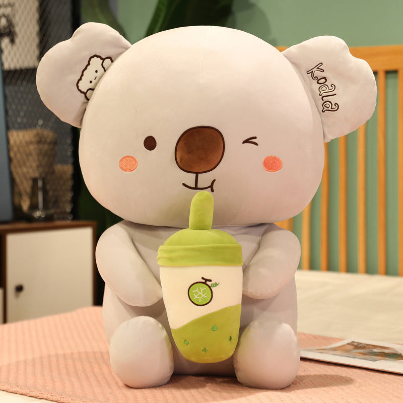 New Soft Milk Tea Cup Plush Doll Cute Koala Pillo e4f70df3 7323 4cc2 9ab2 94142830b8a5