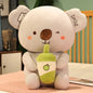 New Soft Milk Tea Cup Plush Doll Cute Koala Pillo e4f70df3 7323 4cc2 9ab2 94142830b8a5