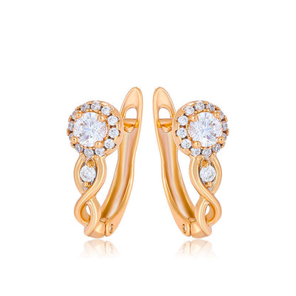 Women's Fashion Graceful Personality Zircon Earrings e5011457 2281 4f38 a00a c0daaf67819d