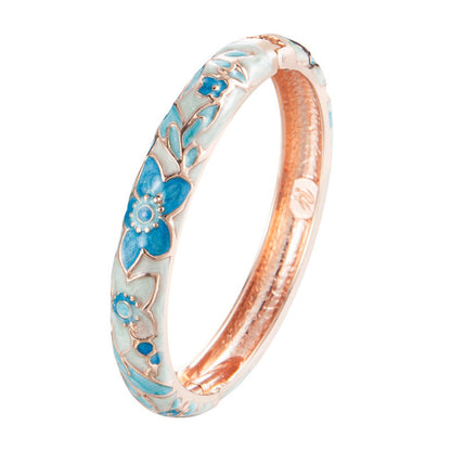 Blue Vintage Carved Flower Bracelet e52ea22a 5f8b 4921 9e60 e8254b9e05ca
