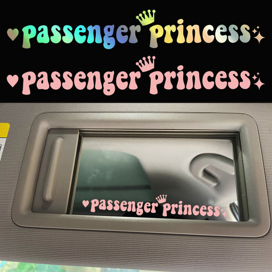 Passenger Princess Automobile Sticker Interesting Creative Suitable For Car Rearview Mirror e530e48c ad2f 4e8c bd80 4f4d46525