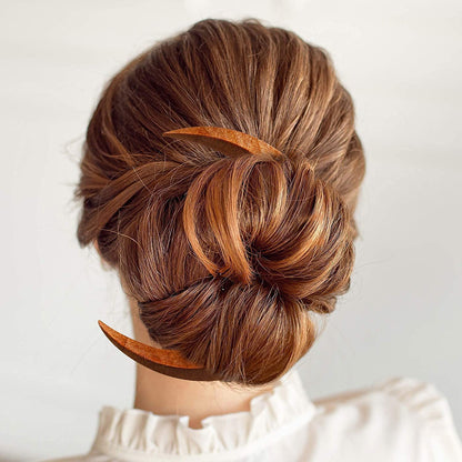 Moon Hairpin Crescent-shaped Hairpin Barrettes e531a6c9 db19 4110 b0c1 47a6e75520d8