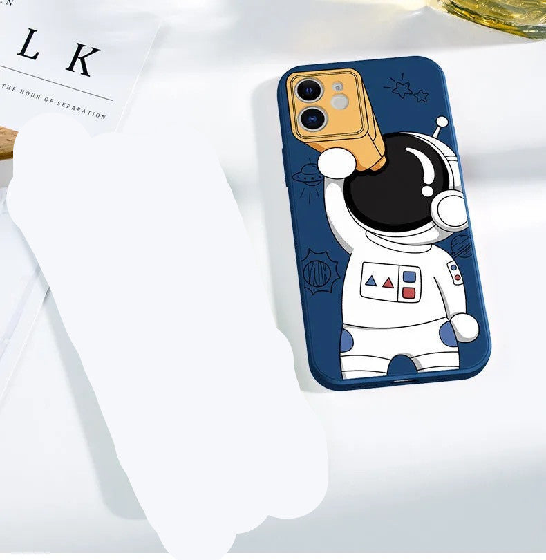 Telescope Astronaut Mobile Phone Case Soft Shell e53dc999 b495 4148 996a 84179e5b3325