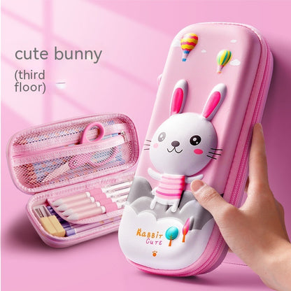 Three-dimensional Pencil Case Primary School Kindergarten Cartoon Large Capacity Pencil Case Pencil Box - 图片 23