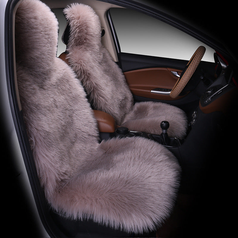 All-inclusive Car Seat Cover Plush Cushion Three-piece Cushion Universal Cushion Winter e57b4393 fa83 4594 9590 6ed5fe65b82c