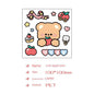 Cute Bear Clear Water Cup Stickers Children's Cartoon Korean Journal Material Mobile Phone Cup Decoration e5a714e7 5b11 41ff 