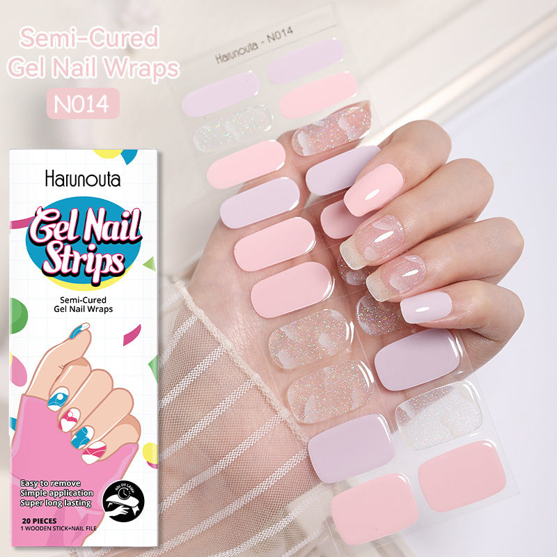Japanese Style Nail Beauty Gel Stickers Semi-curing French Gel e5d126ff e64d 4e49 ada5 5a3383d362b3