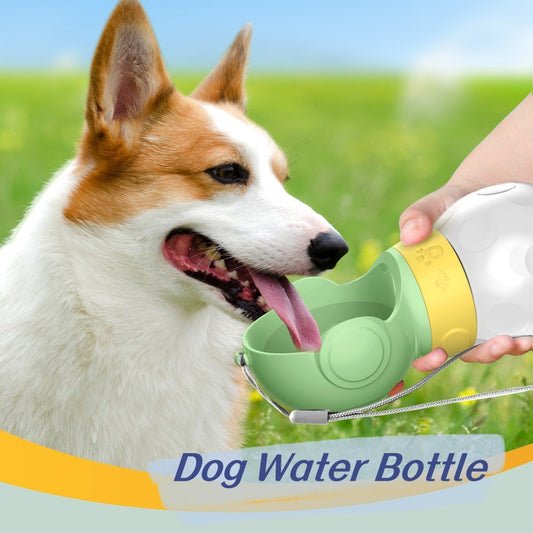Dog Water Bottle Portable Travel Pet Drinker Leak Proof Dog Bowl Food Cat Fountain Outdoor Walking Drinking Bottle Dogs Feede