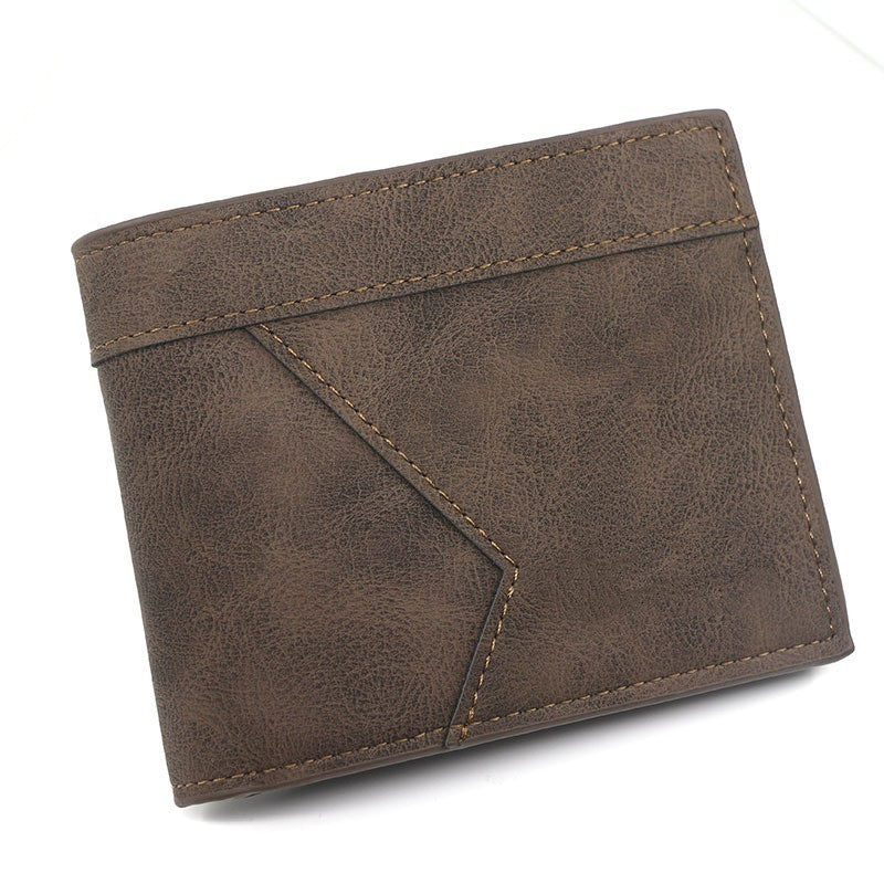 Men's Short Matte Leather Large Capacity Wallet e5f54e44 b1d6 43a8 b36b 386eba9969d2