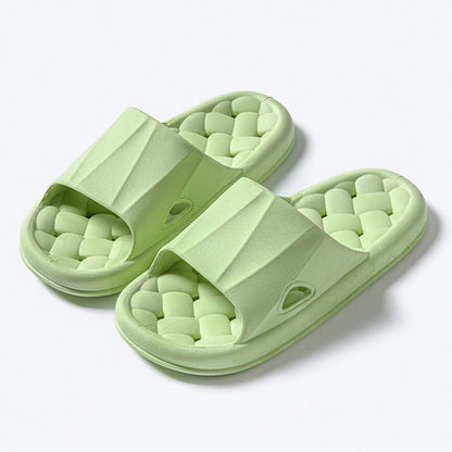 New Woven Texture Non-slip Slippers For Women Summer Indoor Floor Bathroom Home Slipper Men House Shoes e60147c2 3f96 46bd bf